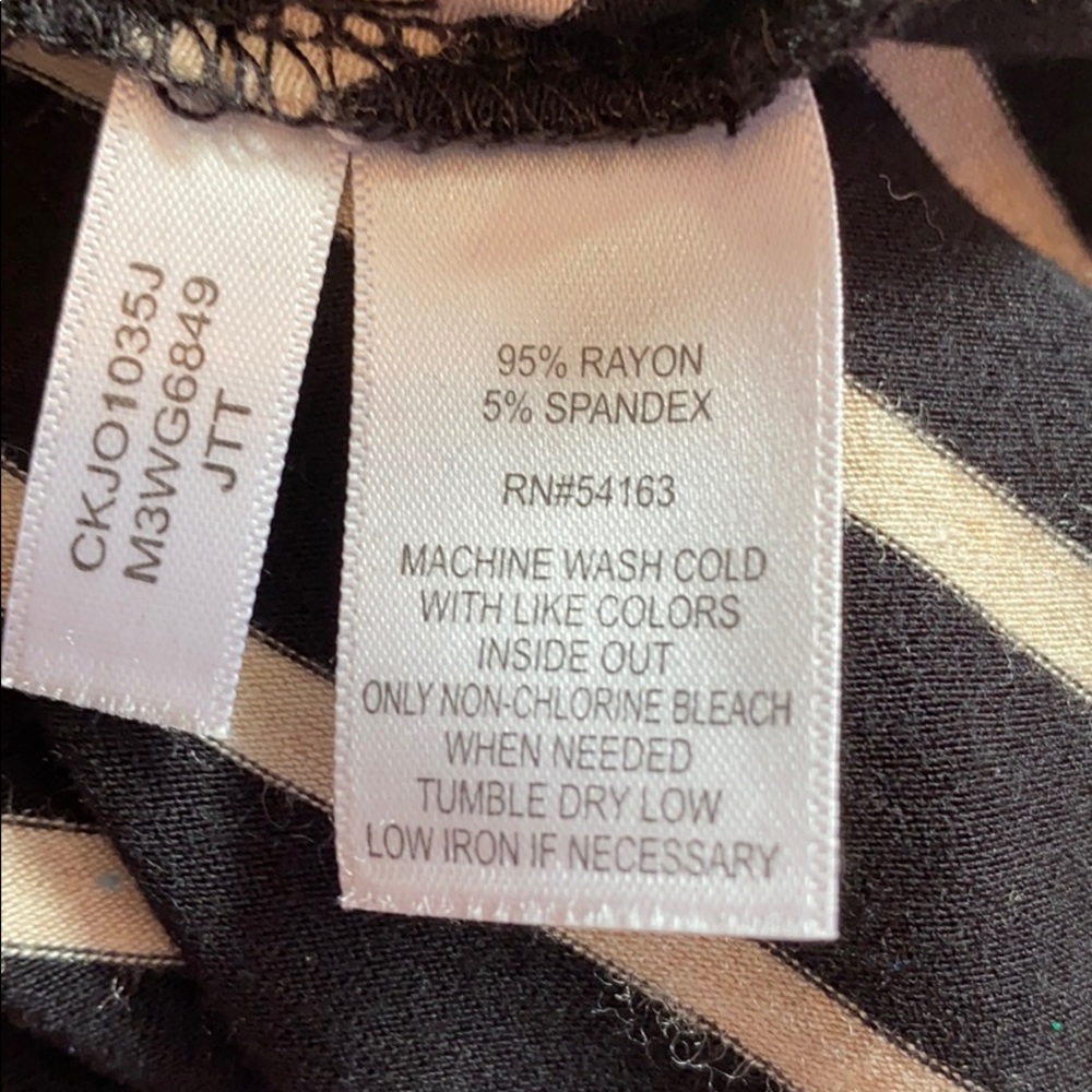 SOLD! Calvin Klein Striped Fold Over Maxi Skirt - Picture 6 of 6